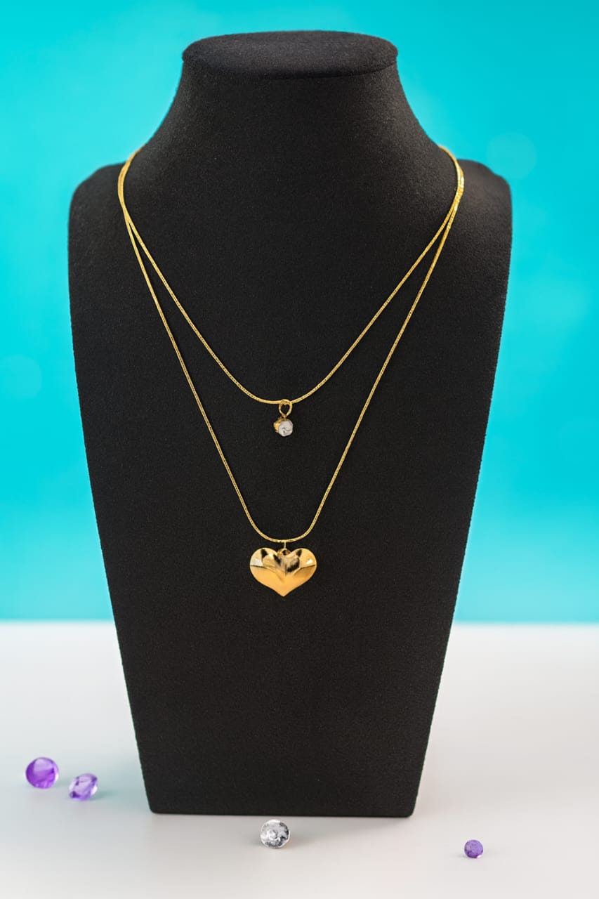 Layered Heart Necklace