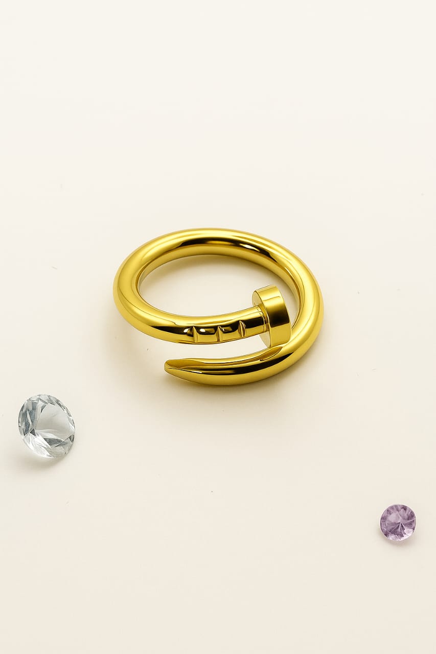 Gold Nail Ring